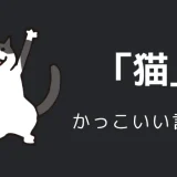 猫のかっこいい言い方9選！！英語・外国語・中二病の表現も！！